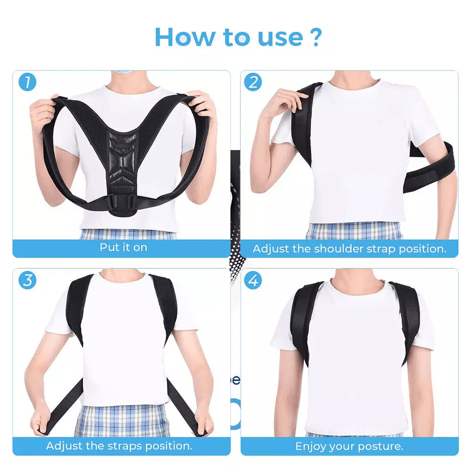 Posture Corrector Adjustable Back Brace Shoulder Support Clavicle Belt For Men  Women Spine Alignme 6