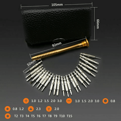 Portable Small Mini Repair Precision Screwdriver Torx Tool Kit MultiBit Set For Phone PC Camera And 3