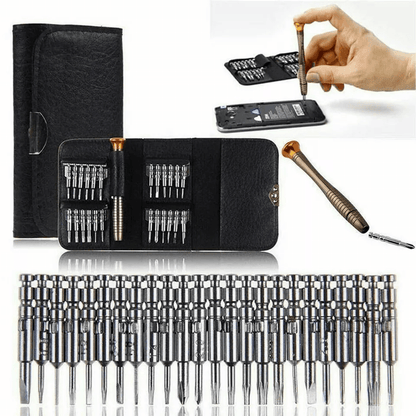 Portable Small Mini Repair Precision Screwdriver Torx Tool Kit, Multi-Bit Set for Phone, PC, Camera, and Eyeglass Repair