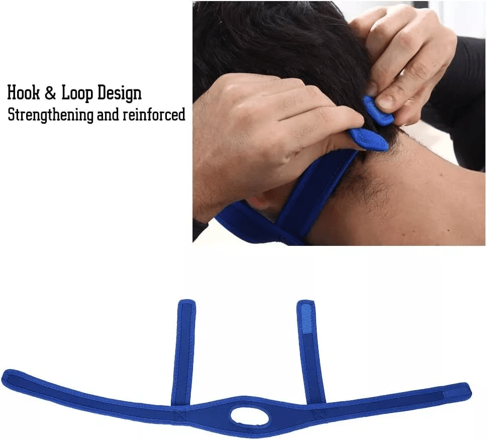 Snore Stop Anti Snoring Chin Strap  Sleep Apnea Belt For Mouth Breathers Adjustable Neoprene Jaw Su 4