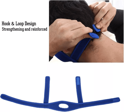 Snore Stop Anti Snoring Chin Strap  Sleep Apnea Belt For Mouth Breathers Adjustable Neoprene Jaw Su 4