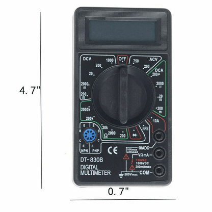 Digital Multimeter ACDC Voltage Current Resistance Ohm Meter 4