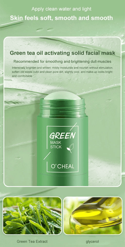 Purifying Green Tea Clay Mask Stick Deep Cleansing Blackhead Remover  Acne Treatment For All Skin T 3