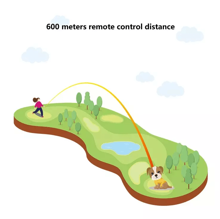 650 YD Remote Dog Training Shock Collar Waterproof Rechargeable Humane BeepVibrationStatic Modes Fi 5