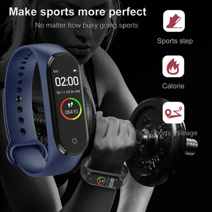 M4 Smart Watch Band Fitness Tracker With Blood Pressure  Heart Rate Monitor Bracelet 3