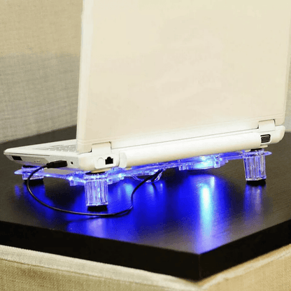 Laptop Cooling Pad Stand With Fans  LED Light Radiator For PC Notebook 2