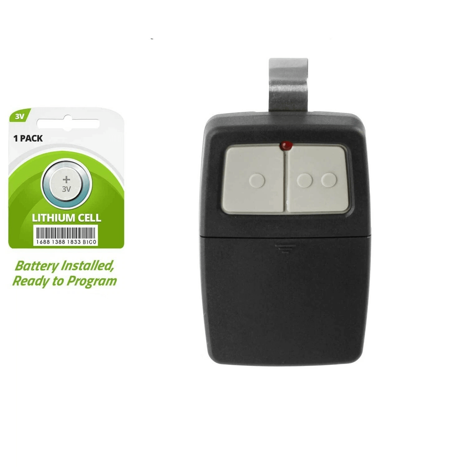 2 Pack Universal Garage Door Opener Remote For Clicker Compatible With DIP Switch  MultiCode Gate S 3