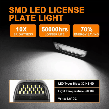 Chevy Silverado Avalanche SMD LED License Plate Light Lamp Bright Durable  Easy Install 5