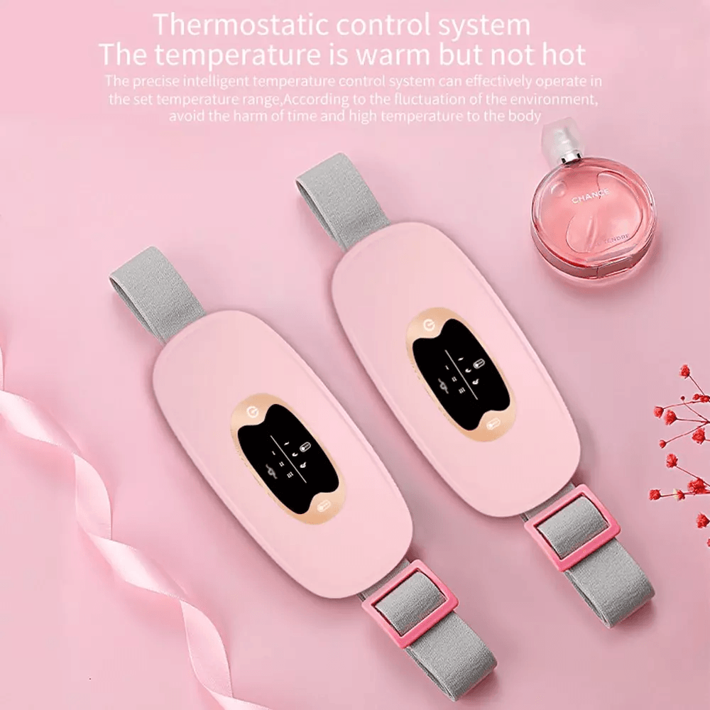 Electric Heating Menstrual Vibration Pad Belt For Period Pain Relief Cramps Adjustable Wireless Hea 5