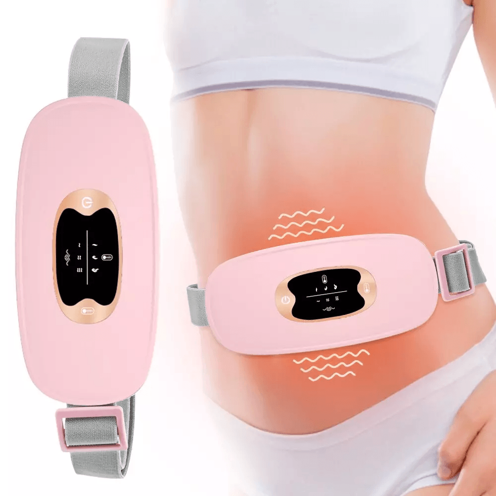 Electric Heating Menstrual Vibration Pad Belt For Period Pain Relief Cramps Adjustable Wireless Hea 6
