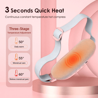 Electric Heating Menstrual Vibration Pad Belt For Period Pain Relief Cramps Adjustable Wireless Hea 12