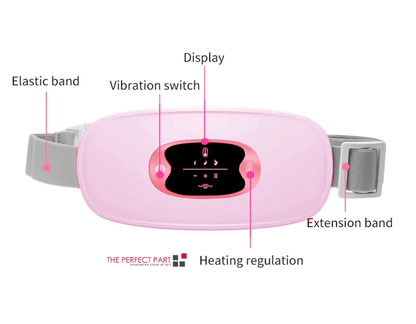 Electric Heating Menstrual Vibration Pad Belt For Period Pain Relief Cramps Adjustable Wireless Hea 16