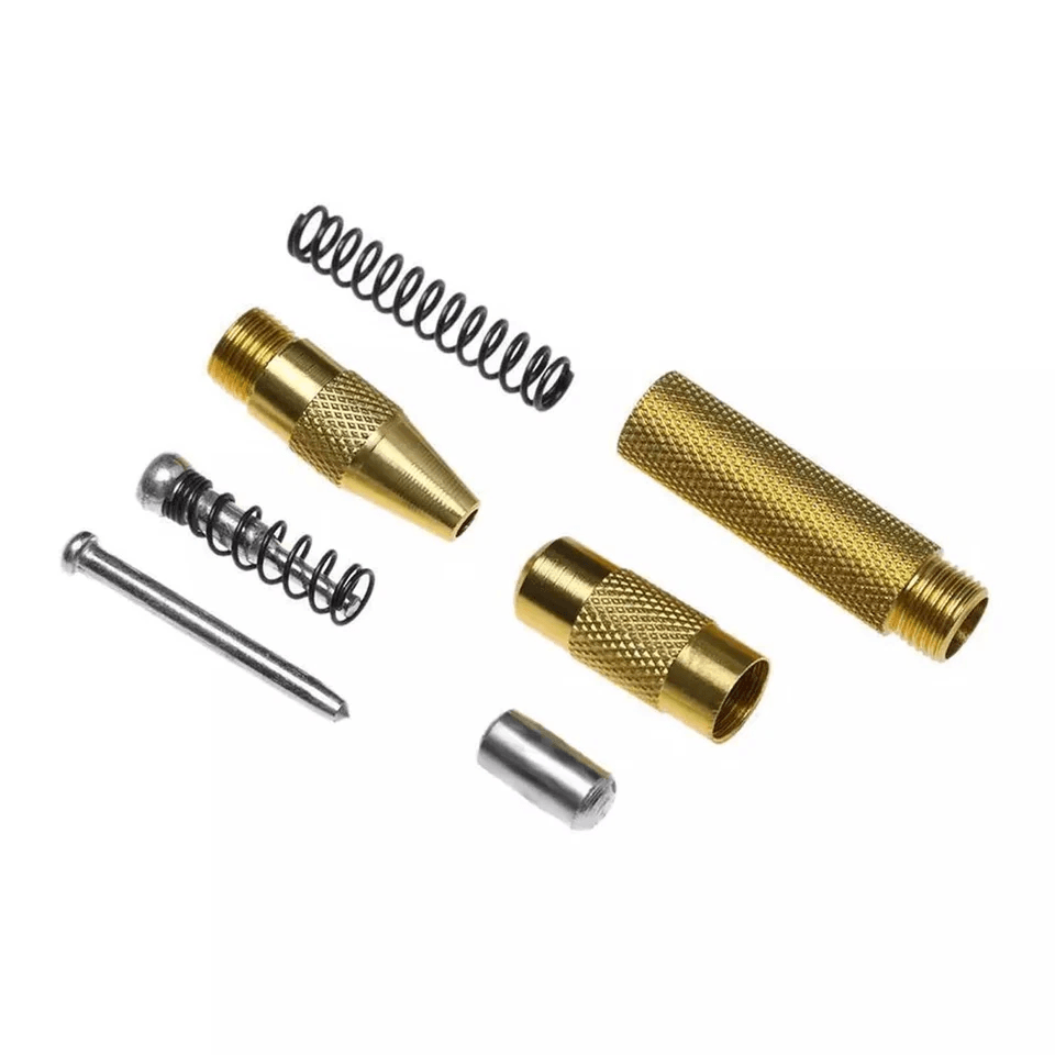 Automatic Center Punch Tool Adjustable Spring Loaded Super Strong Metal Drill Marker For Precision  6