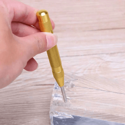 Automatic Center Punch Tool Adjustable Spring Loaded Super Strong Metal Drill Marker For Precision  4