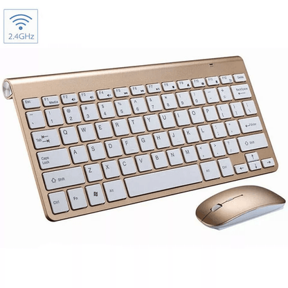 Mini Wireless Keyboard And Mouse Set Waterproof For Mac Apple  PC 4
