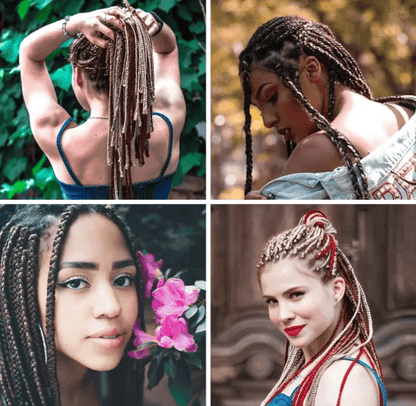 5Pcs DIY Crochet Needle Hook Set For Dreadlocks  Bamboo Handle Hair Braiding  Knitting Tool For Loc 7