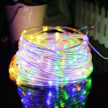 33FT 100 LED Strip Rope Light Tube String USB Powered Outdoor Waterproof Fairy Lights For Garden Pa 9