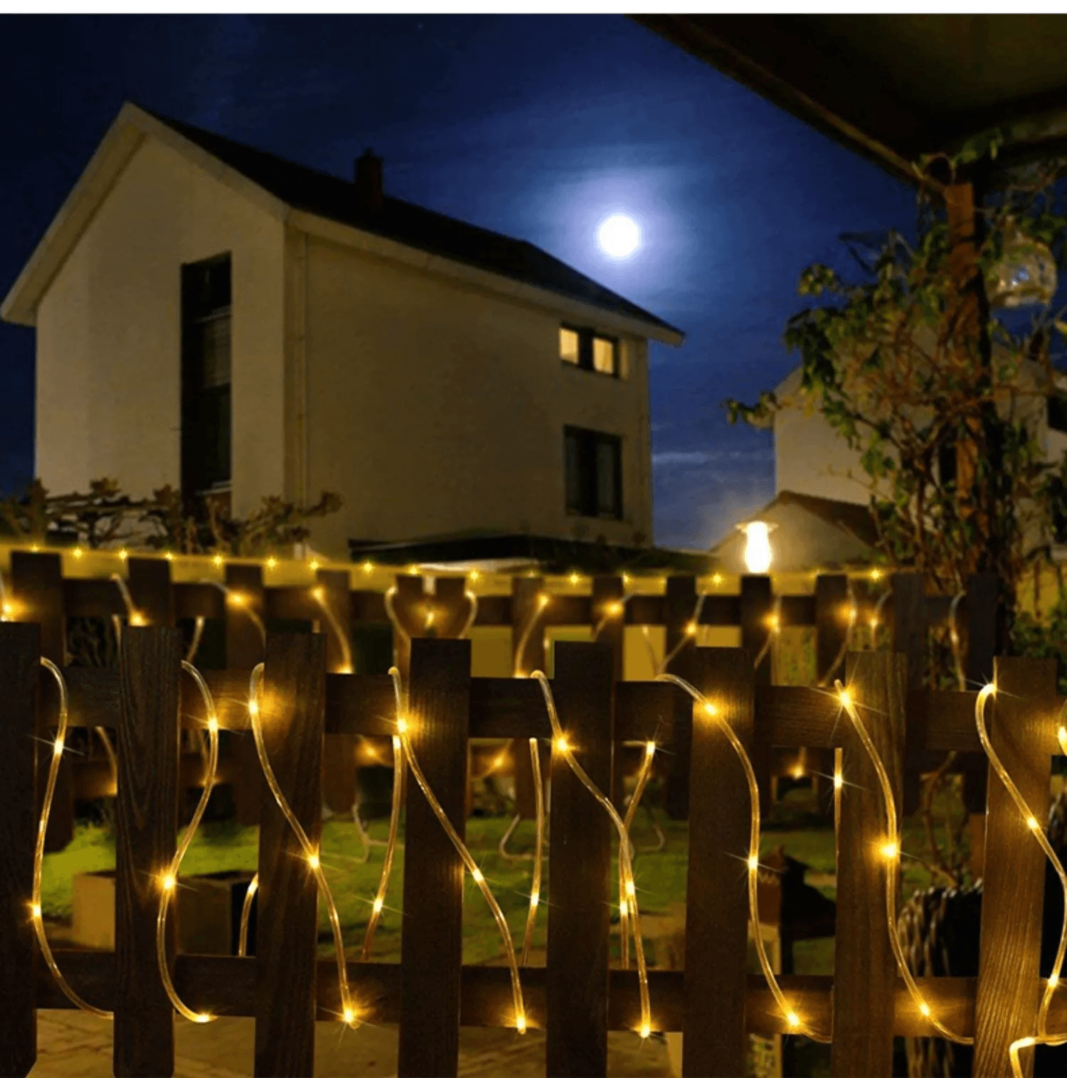 33FT 100 LED Strip Rope Light Tube String USB Powered Outdoor Waterproof Fairy Lights For Garden Pa 3