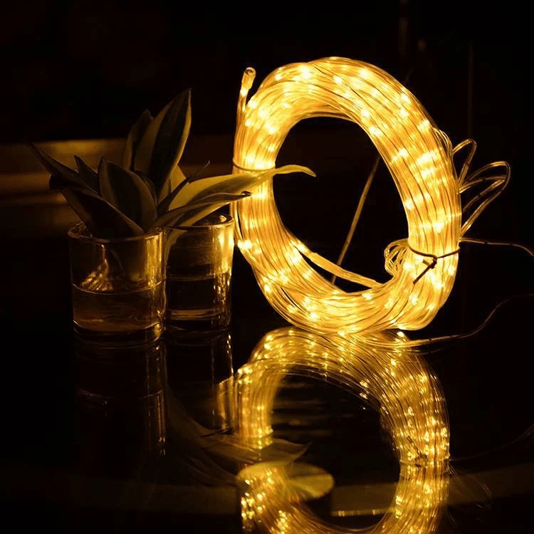 33FT 100 LED Strip Rope Light Tube String USB Powered Outdoor Waterproof Fairy Lights For Garden Pa 5