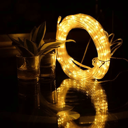33FT 100 LED Strip Rope Light Tube String USB Powered Outdoor Waterproof Fairy Lights For Garden Pa 5