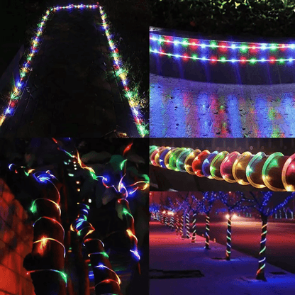 33FT 100 LED Strip Rope Light Tube String USB Powered Outdoor Waterproof Fairy Lights For Garden Pa 13