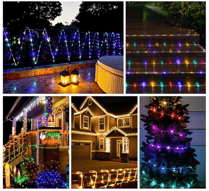 33FT 100 LED Strip Rope Light Tube String USB Powered Outdoor Waterproof Fairy Lights For Garden Pa 1