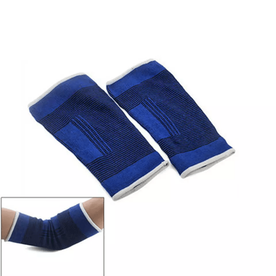 Elastic Elbow Compression Sleeve Brace Wrap Pain Relief Support For Tennis Elbow Workouts Gym  Inju 2