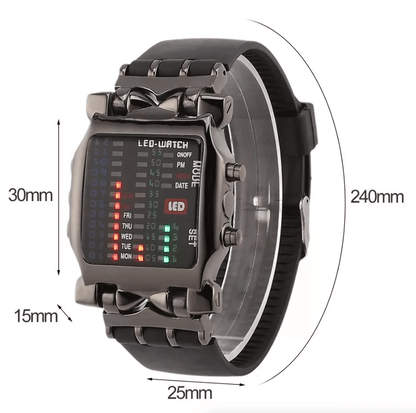 Luxury Mens Digital LED Sports Watch Waterproof Quartz Wristwatch With Date Display 5