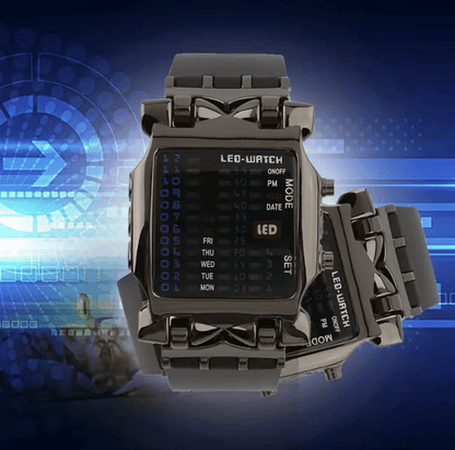Luxury Mens Digital LED Sports Watch Waterproof Quartz Wristwatch With Date Display 1