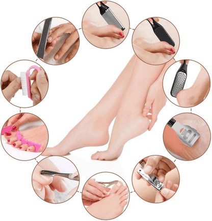 Professional Pedicure Kit Callus Remover Foot File Scraper Brush  Nail Rasp 4