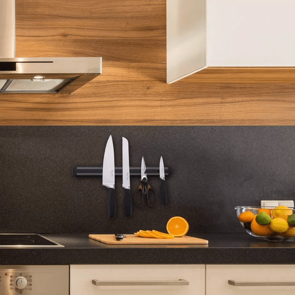 Magnetic Knife Holder Strip Wall Mount Scissor Storage Rack For Kitchen Tools 1