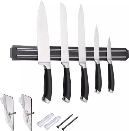 Magnetic Knife Holder Strip, Wall Mount Scissor Storage Rack for Kitchen Tools