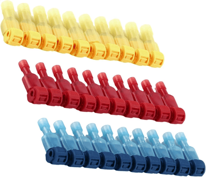 TTaps Wire Terminal Connectors Set AWG Insulated Quick Splice Combo Kit For Easy NoStrip Electrical 1
