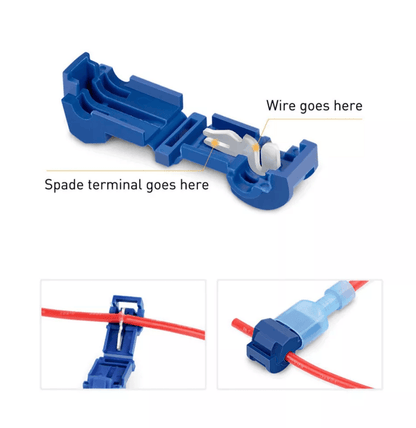 TTaps Wire Terminal Connectors Set AWG Insulated Quick Splice Combo Kit For Easy NoStrip Electrical 8