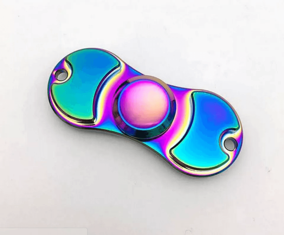 DualSided Hand Fidget Spinner Ball Rainbow Desk Toy For ADHD Stress Relief EDC Gift 1