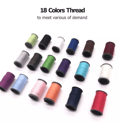 Compact Sewing Kit Thread Threader Needle Tape Measure Scissors Thimble Travel  Home Repair Set In  4