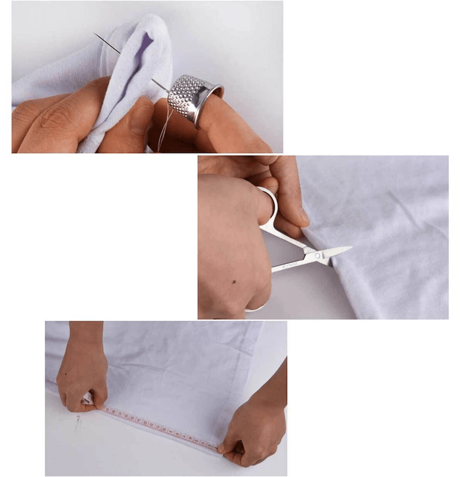 Compact Sewing Kit Thread Threader Needle Tape Measure Scissors Thimble Travel  Home Repair Set In  7