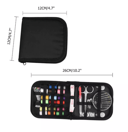 Compact Sewing Kit Thread Threader Needle Tape Measure Scissors Thimble Travel  Home Repair Set In  10