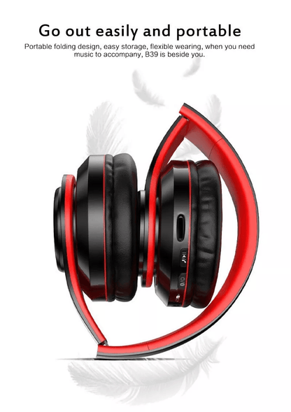 Super Bass Wireless Bluetooth Headphones Foldable Stereo Over Ear Earphones With Mic LED Light For  6