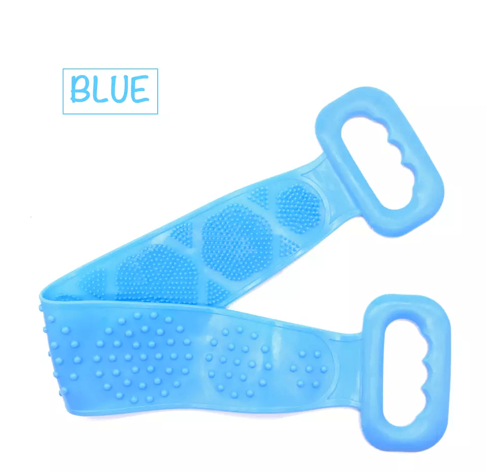 Silicone Bath Towel Back Brush Scrubber DualSided Exfoliating Body Wash Tool 5