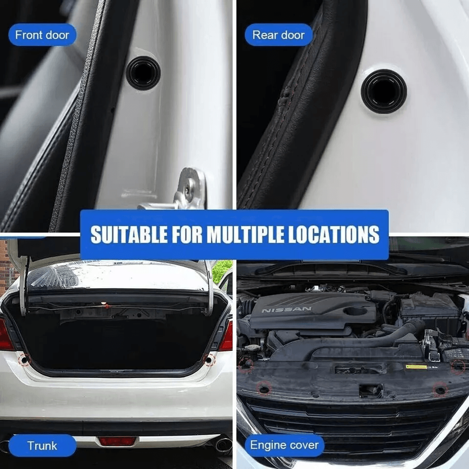 Universal Car Door AntiShock Absorbing Silicone Pad Auto Sound Dampening SilentGasket For Cars SUVs 7