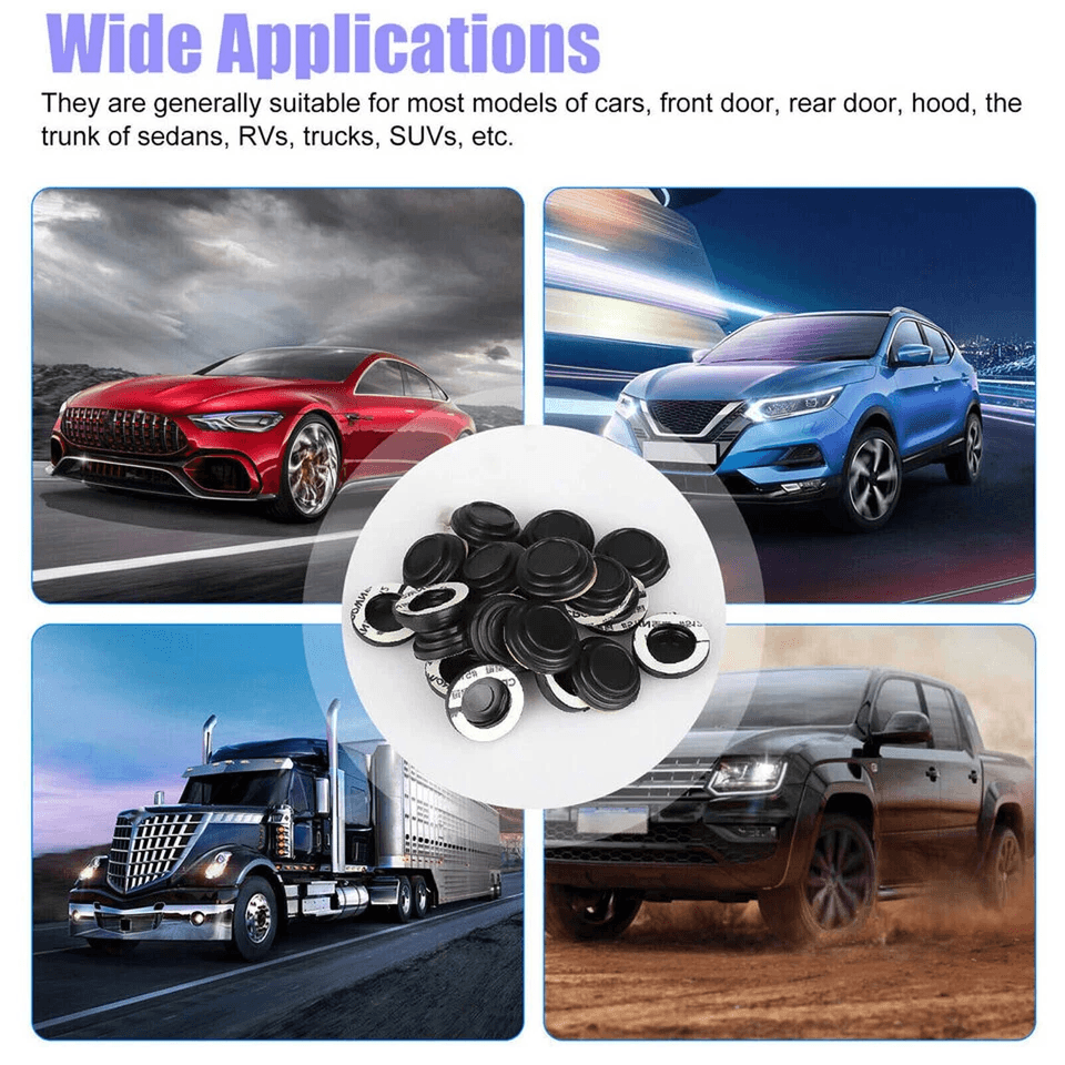 Universal Car Door AntiShock Absorbing Silicone Pad Auto Sound Dampening SilentGasket For Cars SUVs 5