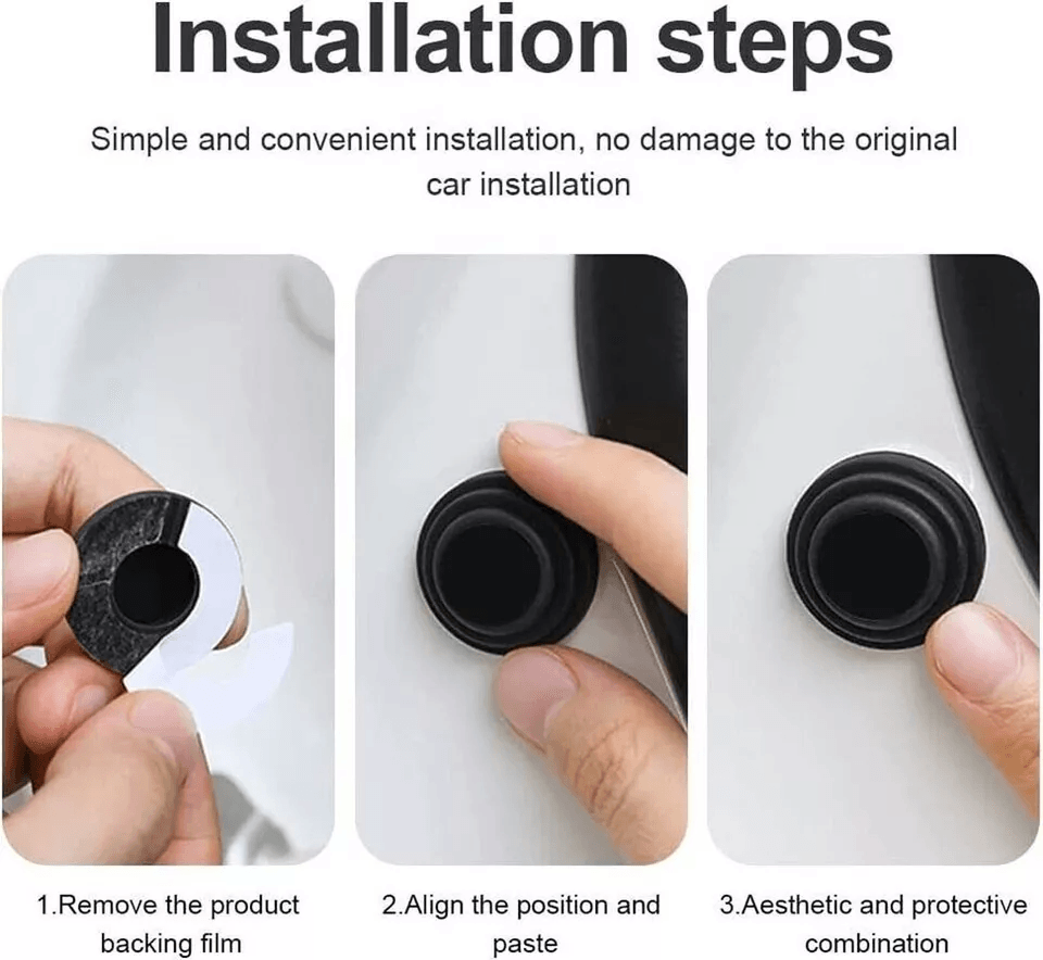 Universal Car Door AntiShock Absorbing Silicone Pad Auto Sound Dampening SilentGasket For Cars SUVs 14