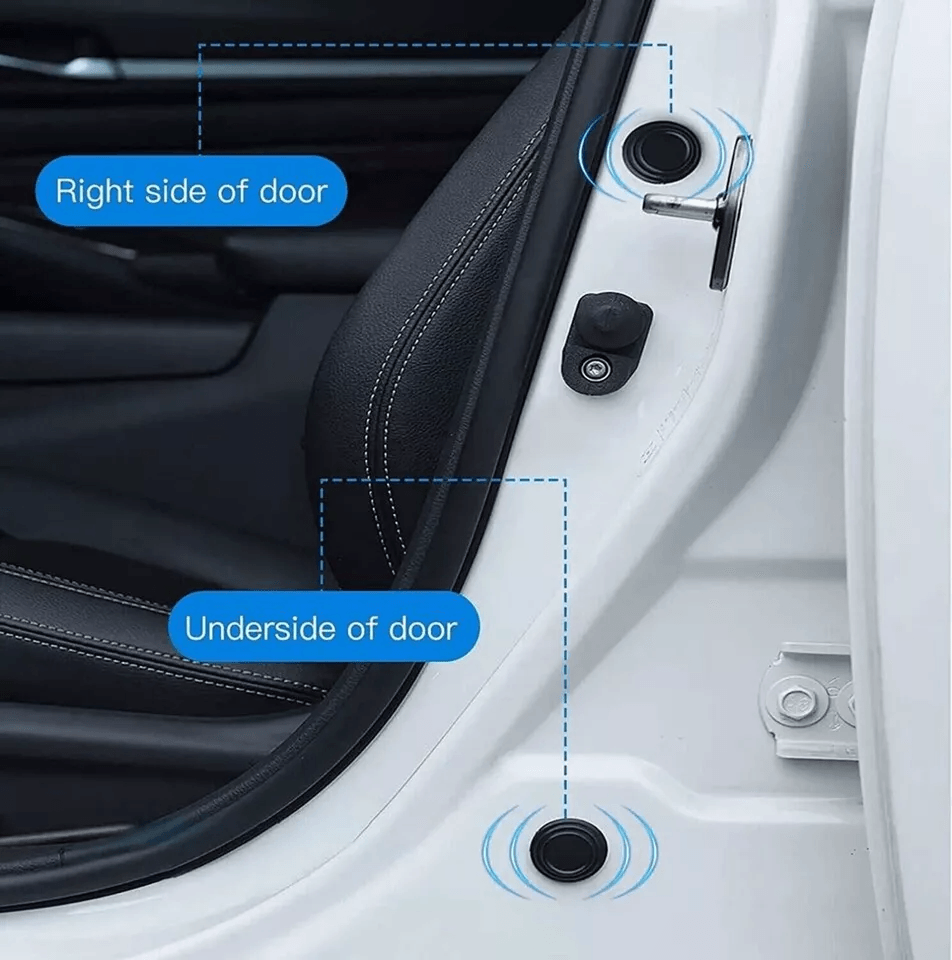 Universal Car Door AntiShock Absorbing Silicone Pad Auto Sound Dampening SilentGasket For Cars SUVs 6