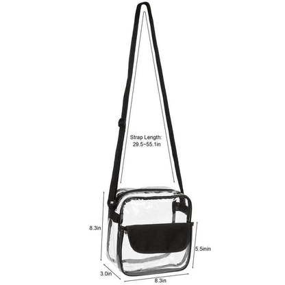 Clear PVC Tote Bag With Zipper Stadium Approved Transparent Handbag For Sports  Events 3