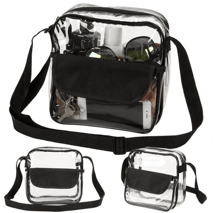 Clear PVC Tote Bag With Zipper Stadium Approved Transparent Handbag For Sports  Events 2