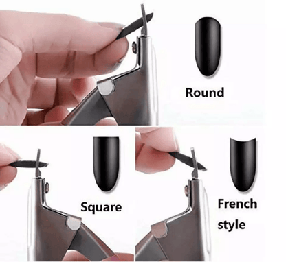 Professional Acrylic False Nail Tip Cutter Clipper Pink SpringLoaded Nail Trimmer For Manicure Fake 7