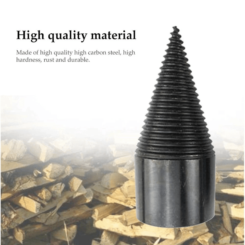 Wood Splitter Drill Bit Set High Speed Twist Firewood Cone Screw Driver For Efficient Log Splitting 1