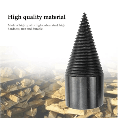 Wood Splitter Drill Bit Set High Speed Twist Firewood Cone Screw Driver For Efficient Log Splitting 1