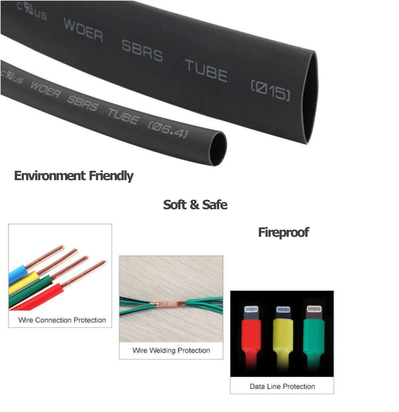 560Pcs Heat Shrink Tubing Kit Wire Cable Sleeve Assortment With Case For Automotive Marine Electric 2